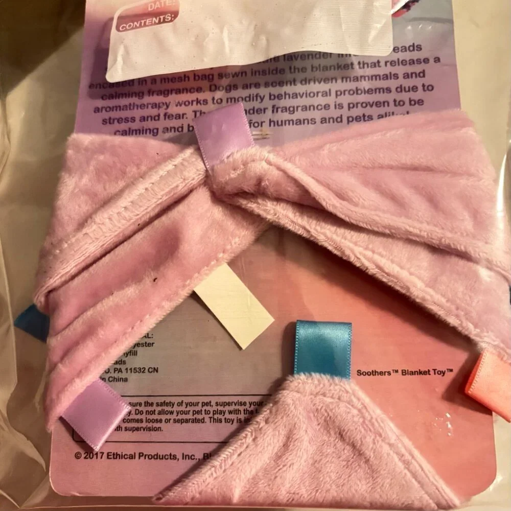 Soothers Calming Dog Blanket Teddy Toy Aromatherapy Anxiety Relief NEW